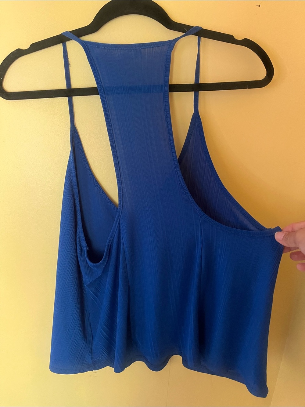 Intimately Free People Black & Blue Ribbed V-Neck Tank Top bundle - Picture 4 of 4